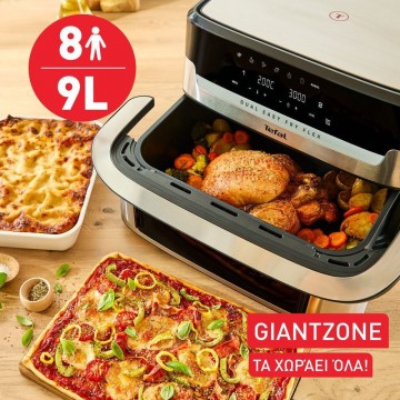 Air Fryer Tefal EY922DE0 με Διπλό Αποσπώμενο Κάδο 9lt Μαύρο Air Fryer Tefal EY922DE0 με Διπλό Αποσπώμενο Κάδο 9lt Μαύρο